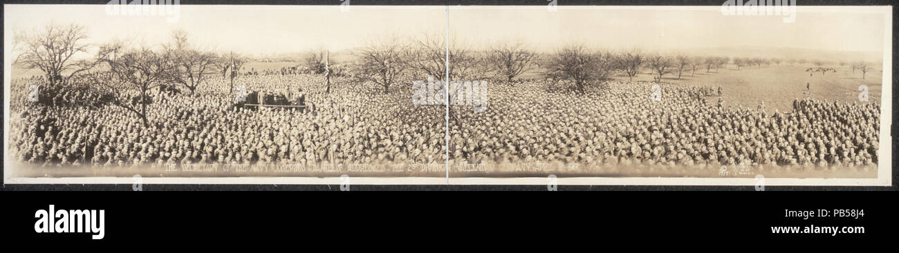 1699 Der Sekretär der Marine, Josephus Daniels, Adressen der 2. Division, Vallendar, Deutschland, April 18, 1919 LCCN 2007664449 Stockfoto