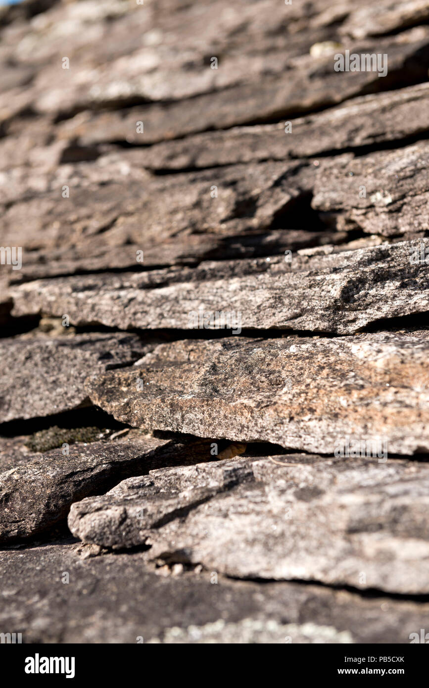 Schweiz, Tessin, Tessin, Malvaglia, Val di Blenio, Mur de Pierre, Steinmauer, Steinmauer *** Local Caption *** Schweiz, Tessin, Tessin, Malva Stockfoto