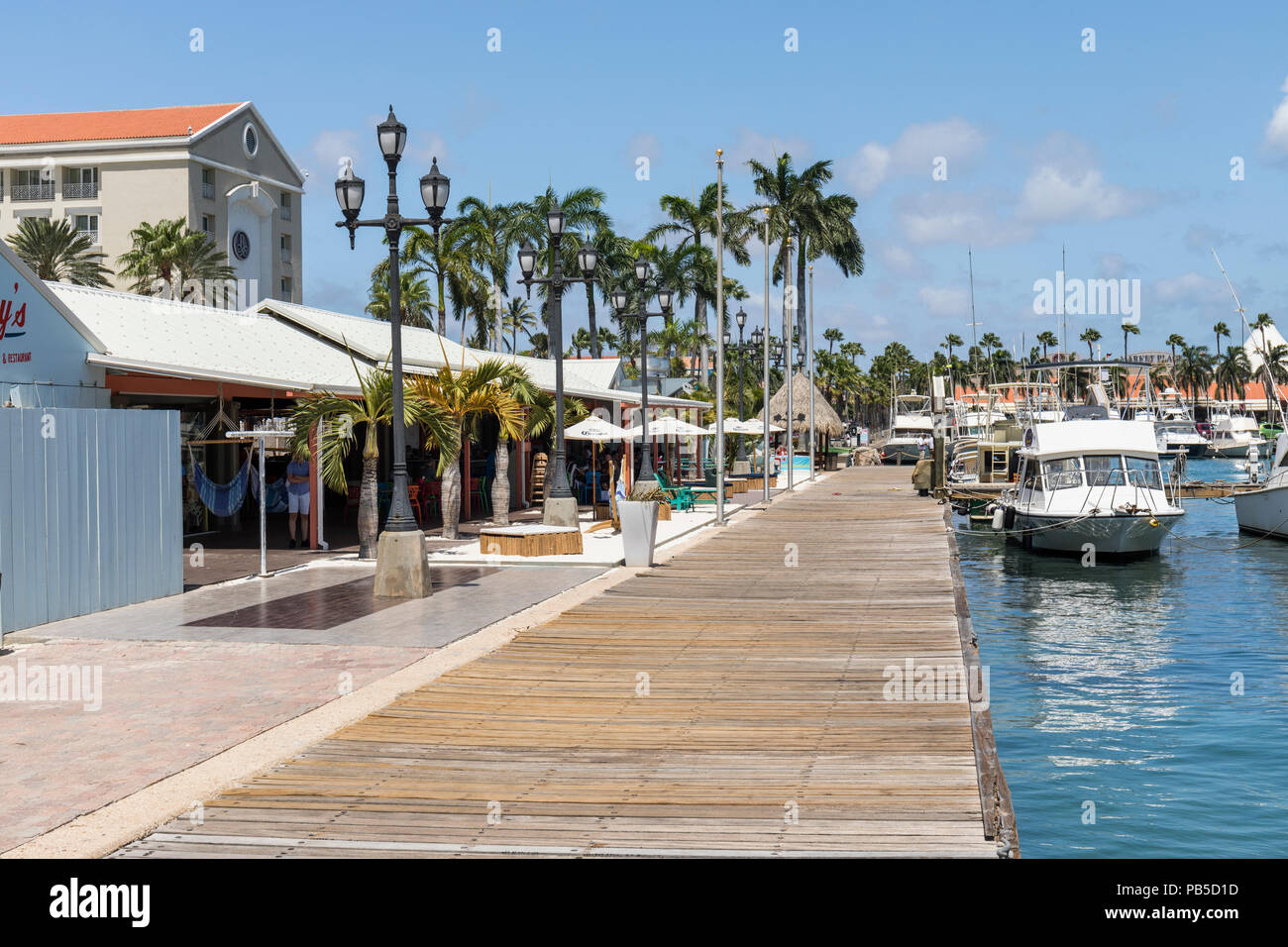 Oranjestad, Hafen, Aruba, Karibik Stockfoto
