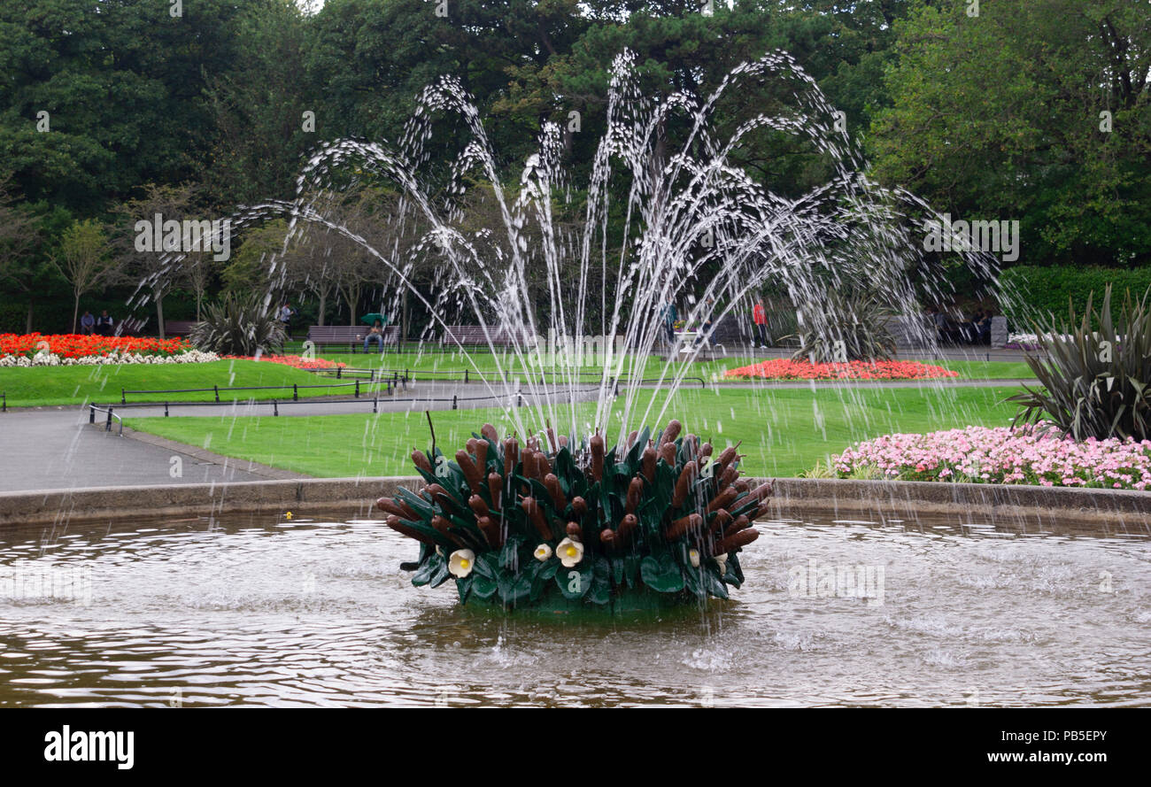 Dublin Irland St Stephens Green Brunnen Stockfoto