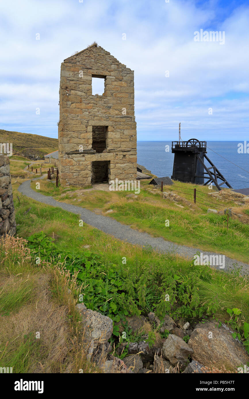 Pumpe Motor Haus An Der Levante Mine Pendeen In Der Nahe Von St