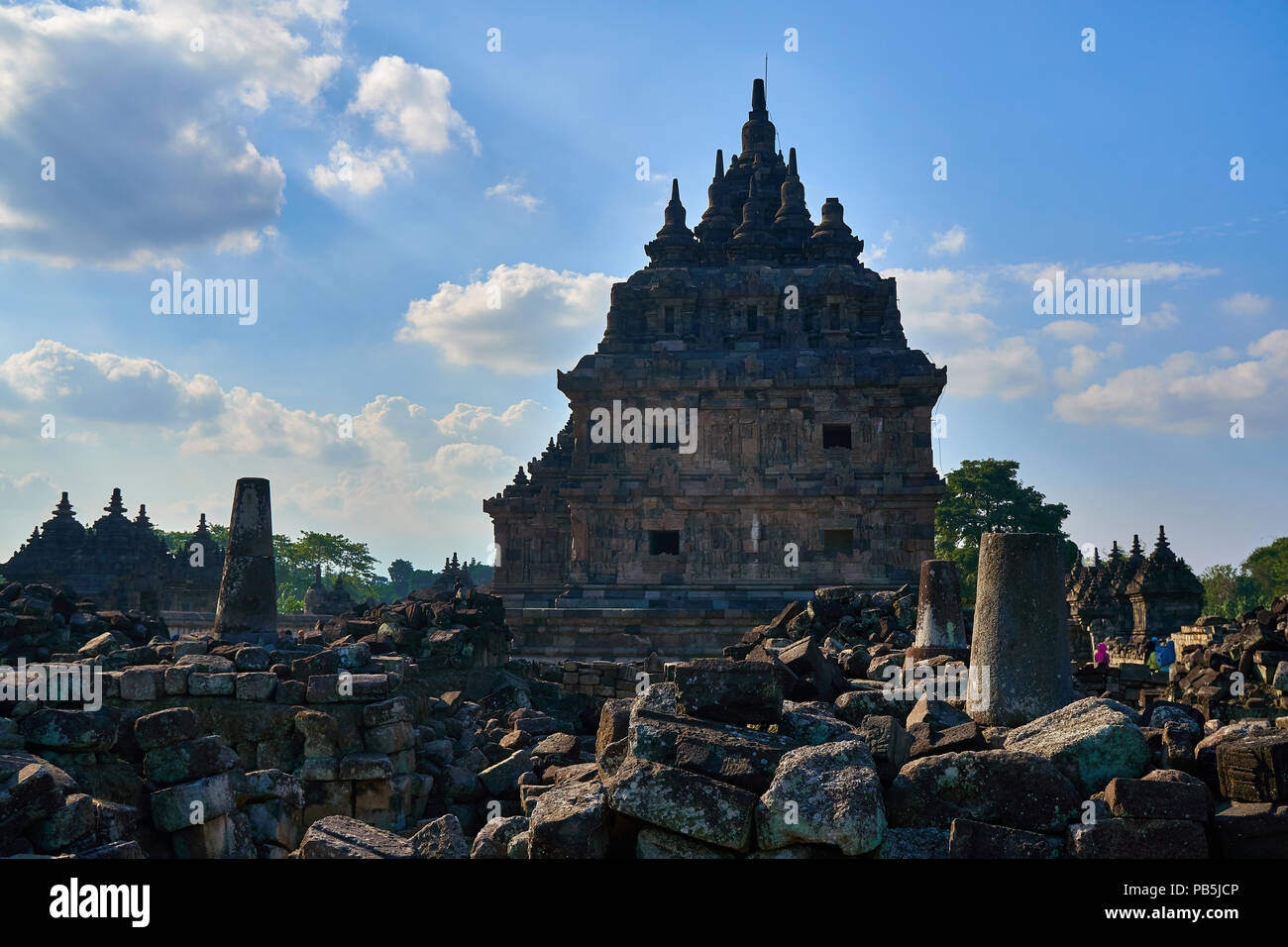 Prambanan-Tempel im indonesischen Hindu-Komplex Stockfoto