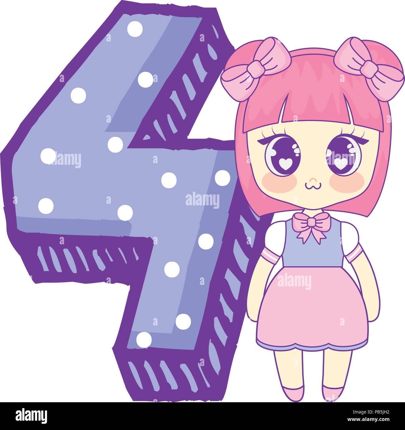 Anime Girl Icon Stockfotos Und Bilder Kaufen Alamy
