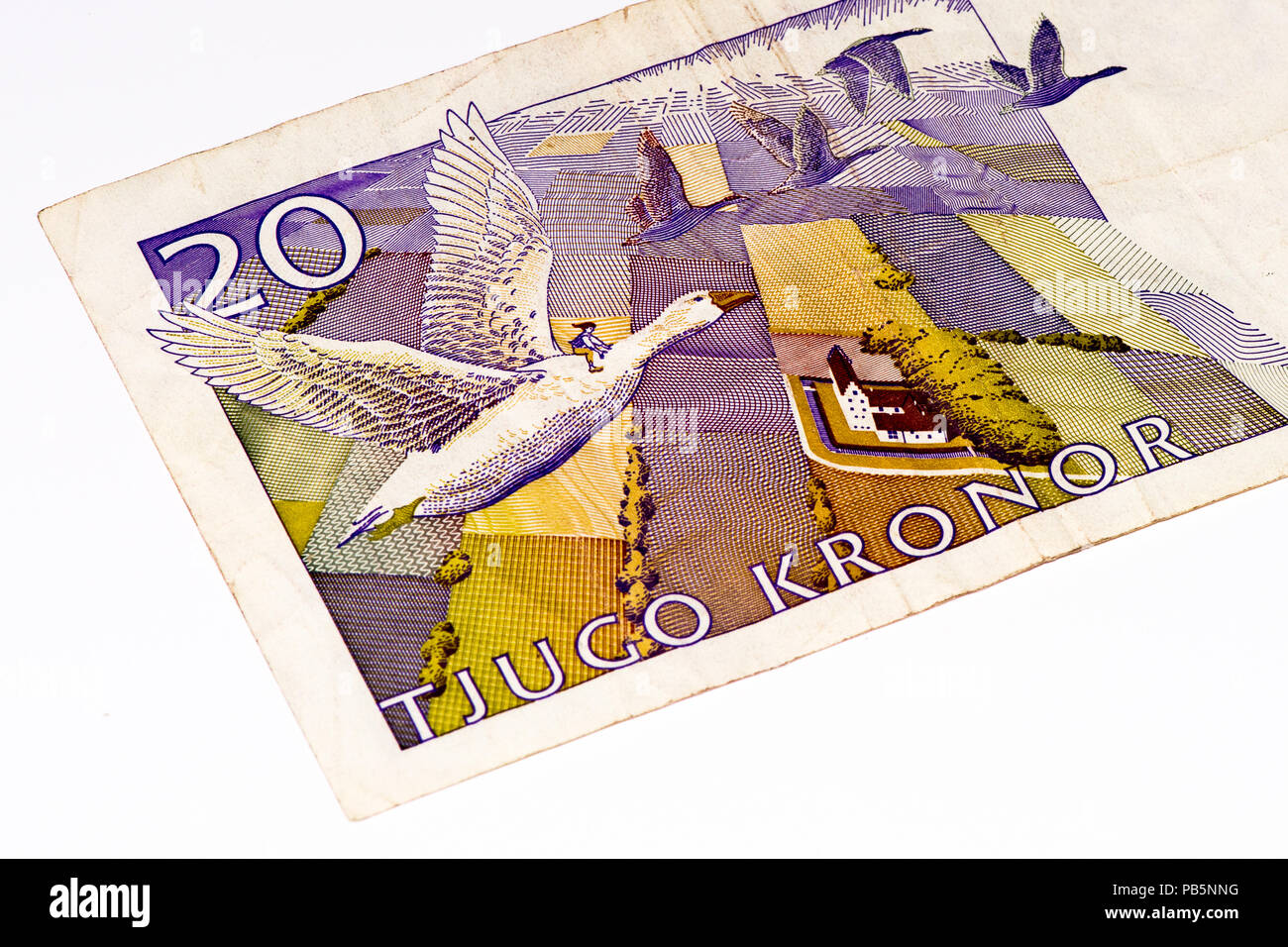 20 Schwedische Krone Bank Note Schwedische Krone Ist Die