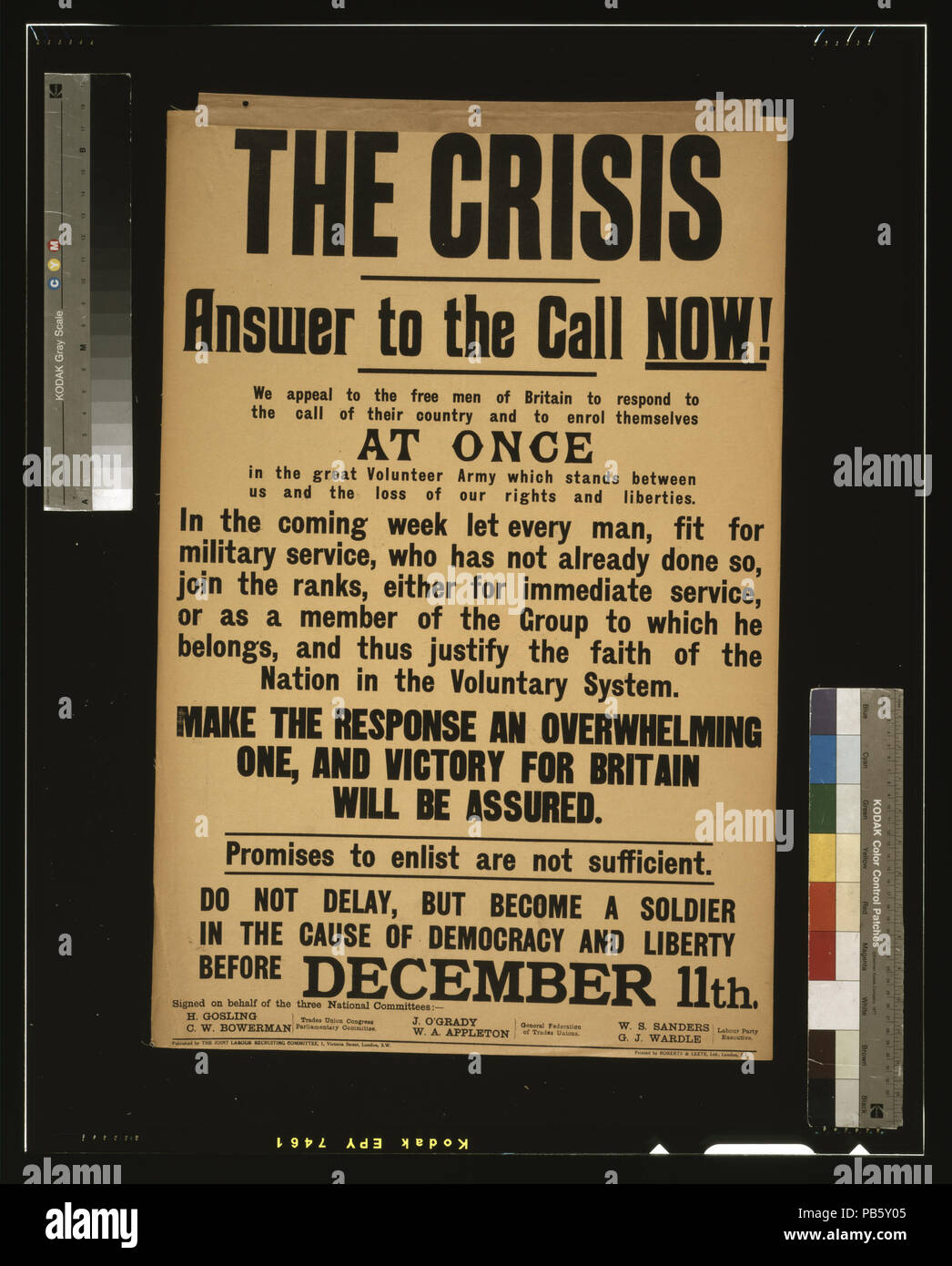 1626 Die Krise. Annehmen, um den Anruf jetzt! (...) LCCN 2003668152 Stockfoto