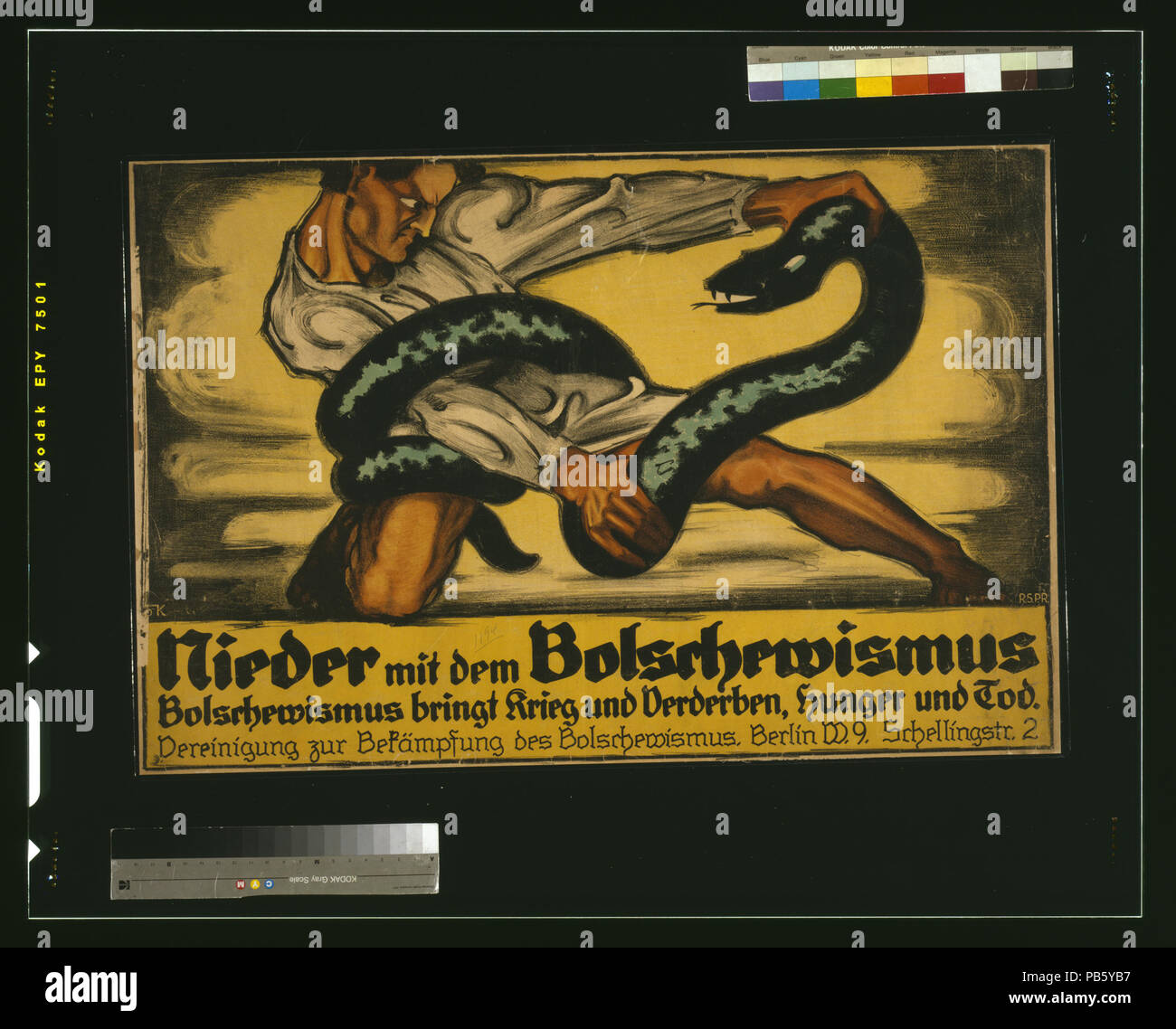 1101 Nieder mit dem Bolschewismus. Bolschewismus unterstützt dabei, Krieg und Verderben, Hunger und Tod LCCN 2004665807 Stockfoto