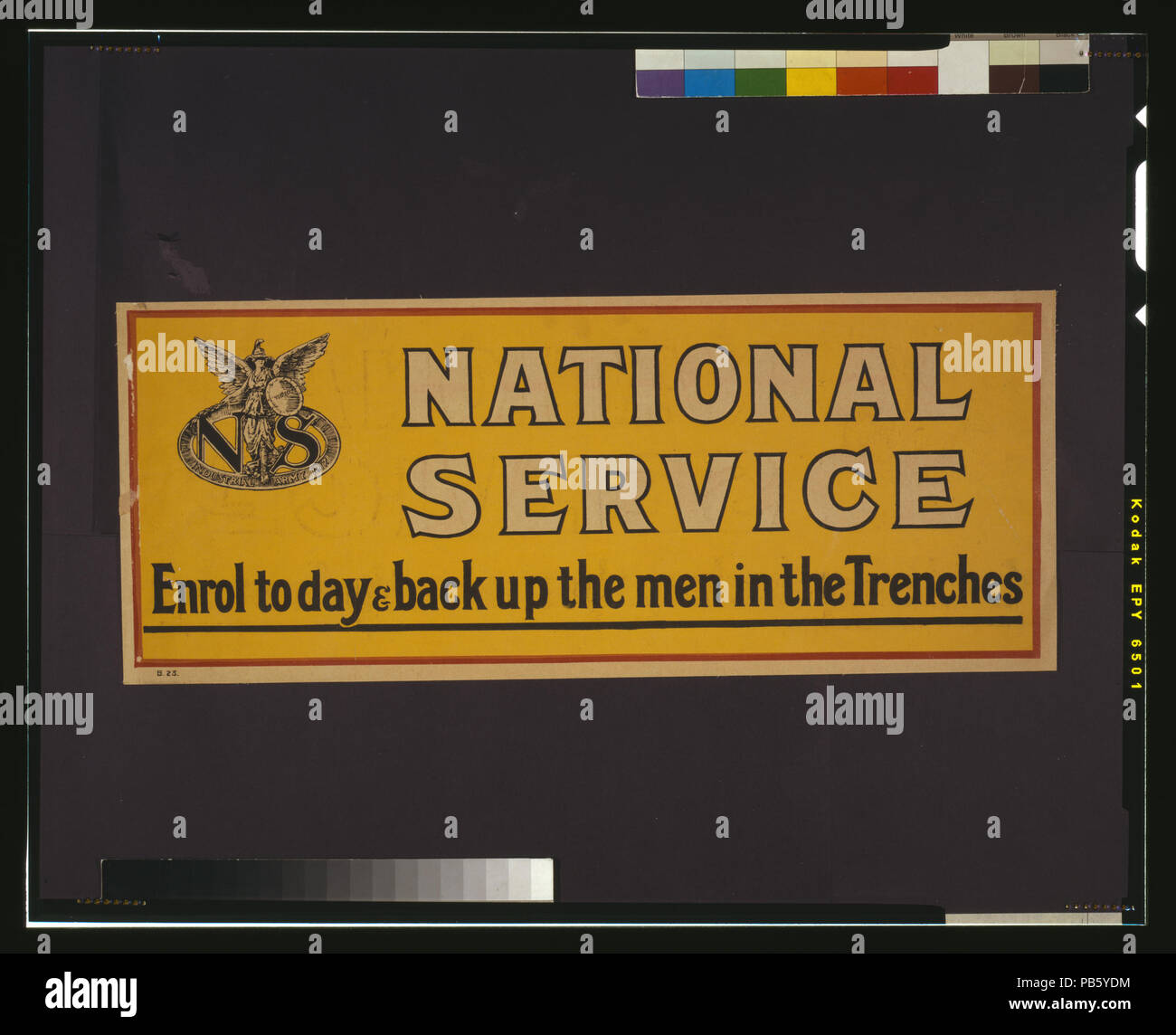 1083 National Service. Melden Sie sich heute &Amp; sichern Sie die Männer in den Schützengräben LCCN 2003675667 Stockfoto