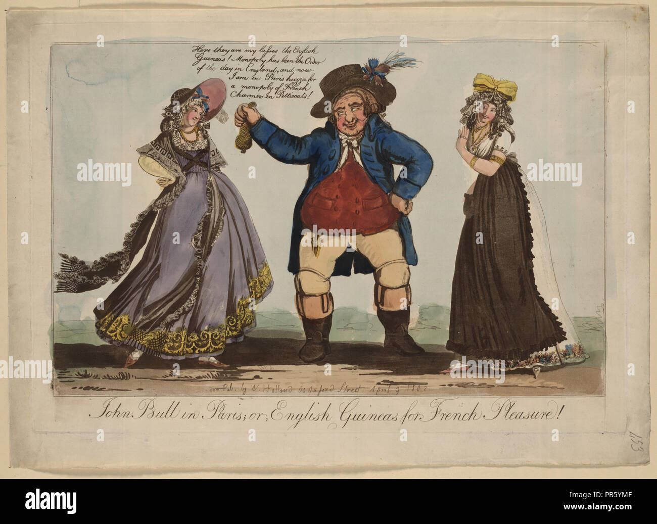 836 John Bull in Paris; oder, Englisch Guineen für französische Vergnügen! LCCN 2004681709 Stockfoto