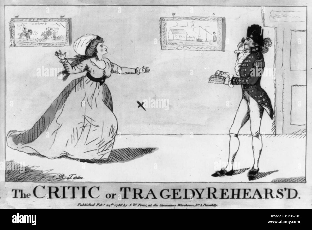 1626 Der Kritiker oder Tragödie rehears 'DLCCN 2006689356 Stockfoto