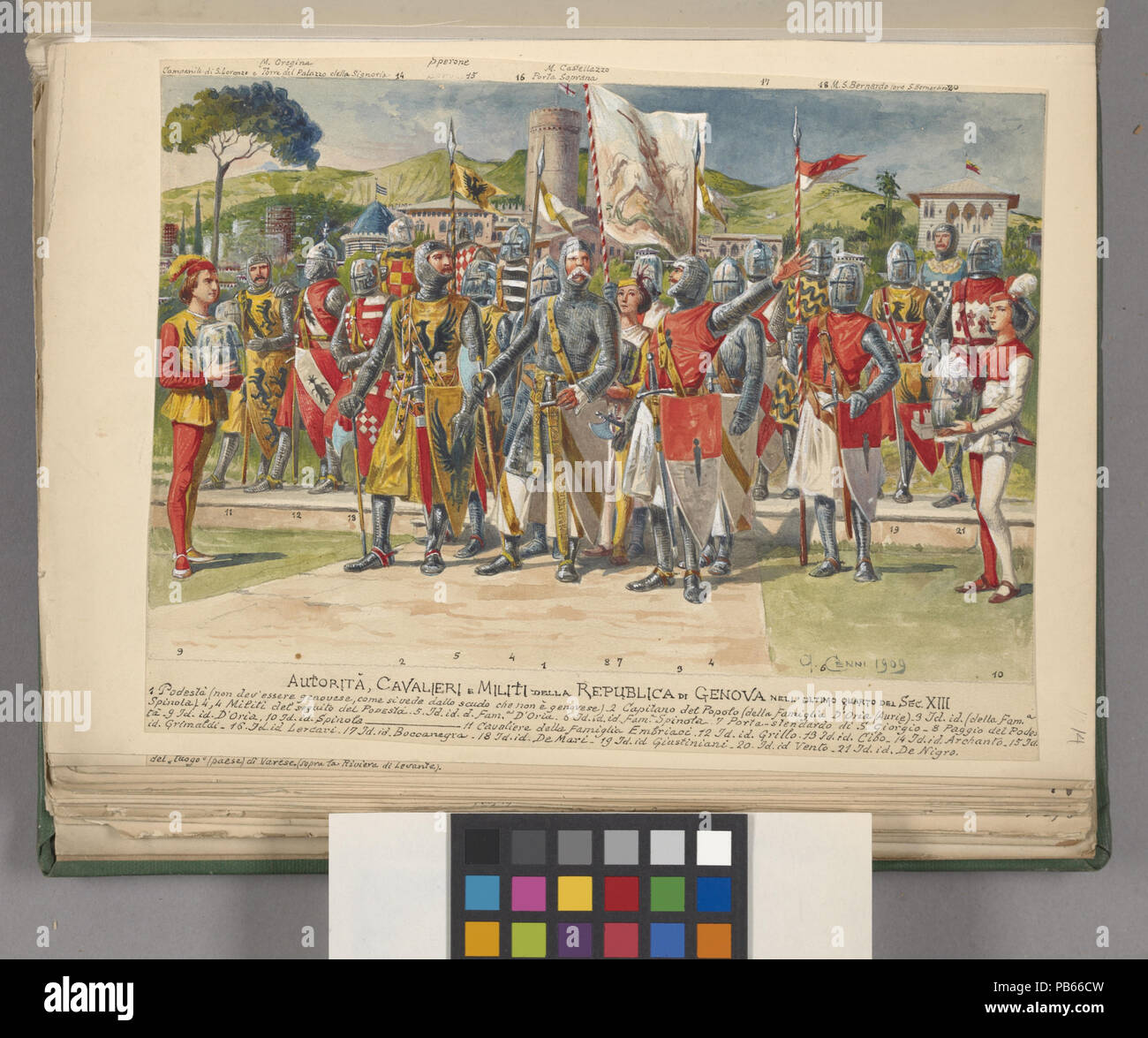 817 Italien. Genua, 878-1684 (Nypl b 14896507-1528882) Stockfoto