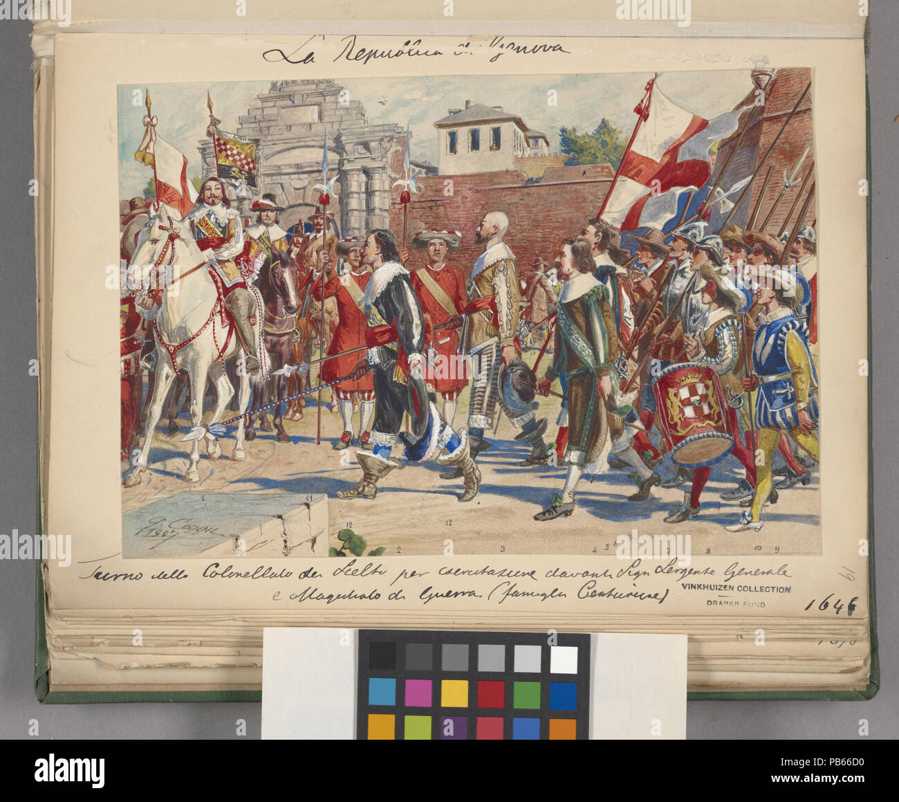 817 Italien. Genua, 878-1684 (Nypl b 14896507-1528887) Stockfoto