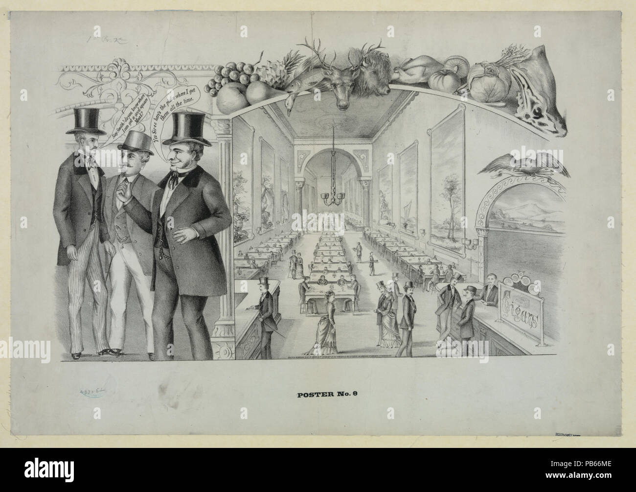 1222 Plakat. 8 (Speisesaal) LCCN 2003655677 Stockfoto