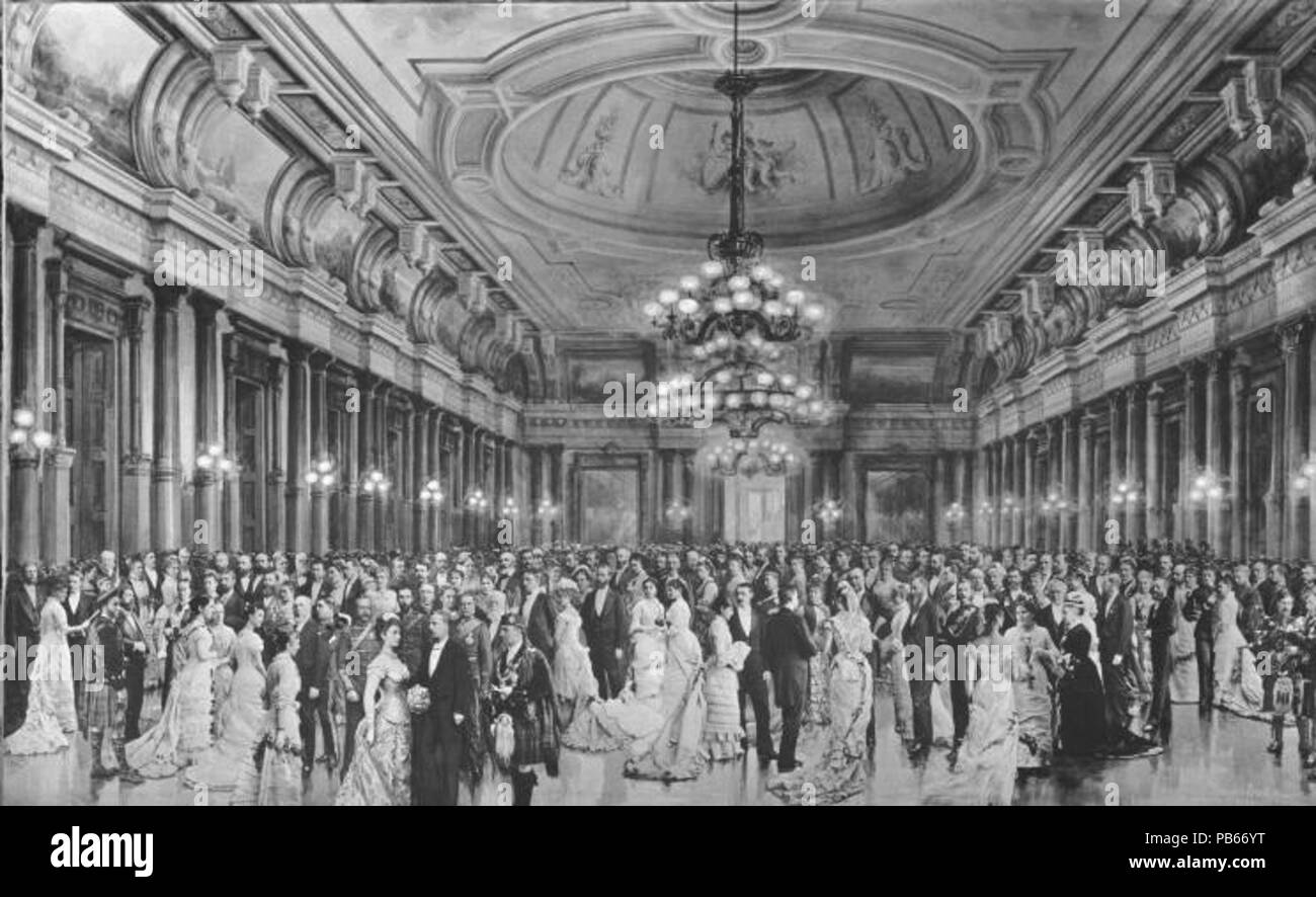 1562 St. Andrew's Gesellschaft Kugel, Windsor Hotel, Montreal, QC, 1878 Stockfoto