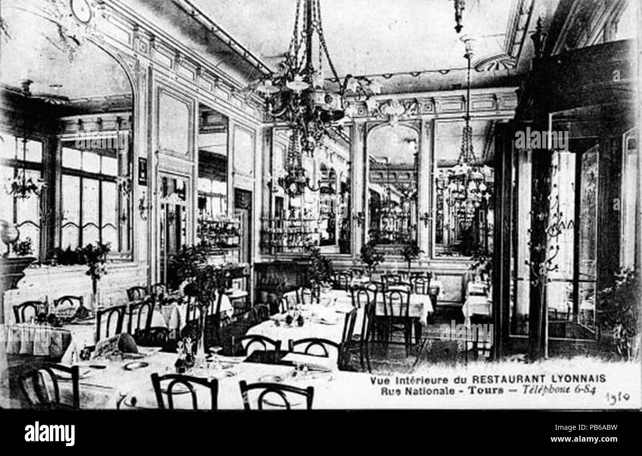 1805 Vieux Tours, rue Royale, 50 Rue Nationale, le lyonnais Stockfoto