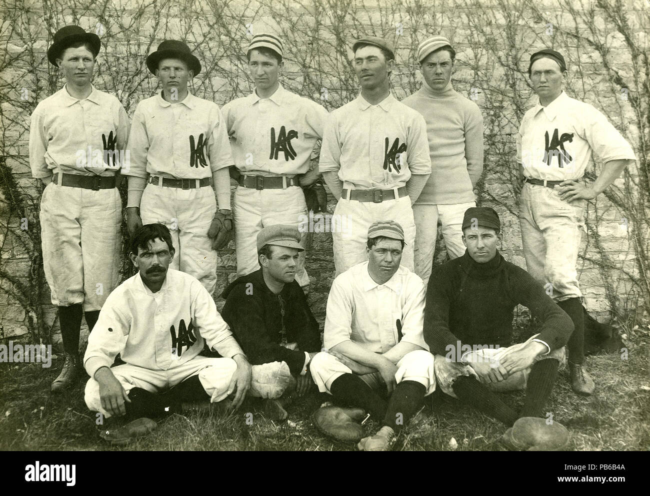 853 Kansas State Agricultural College Baseball Team, 1897 Stockfoto