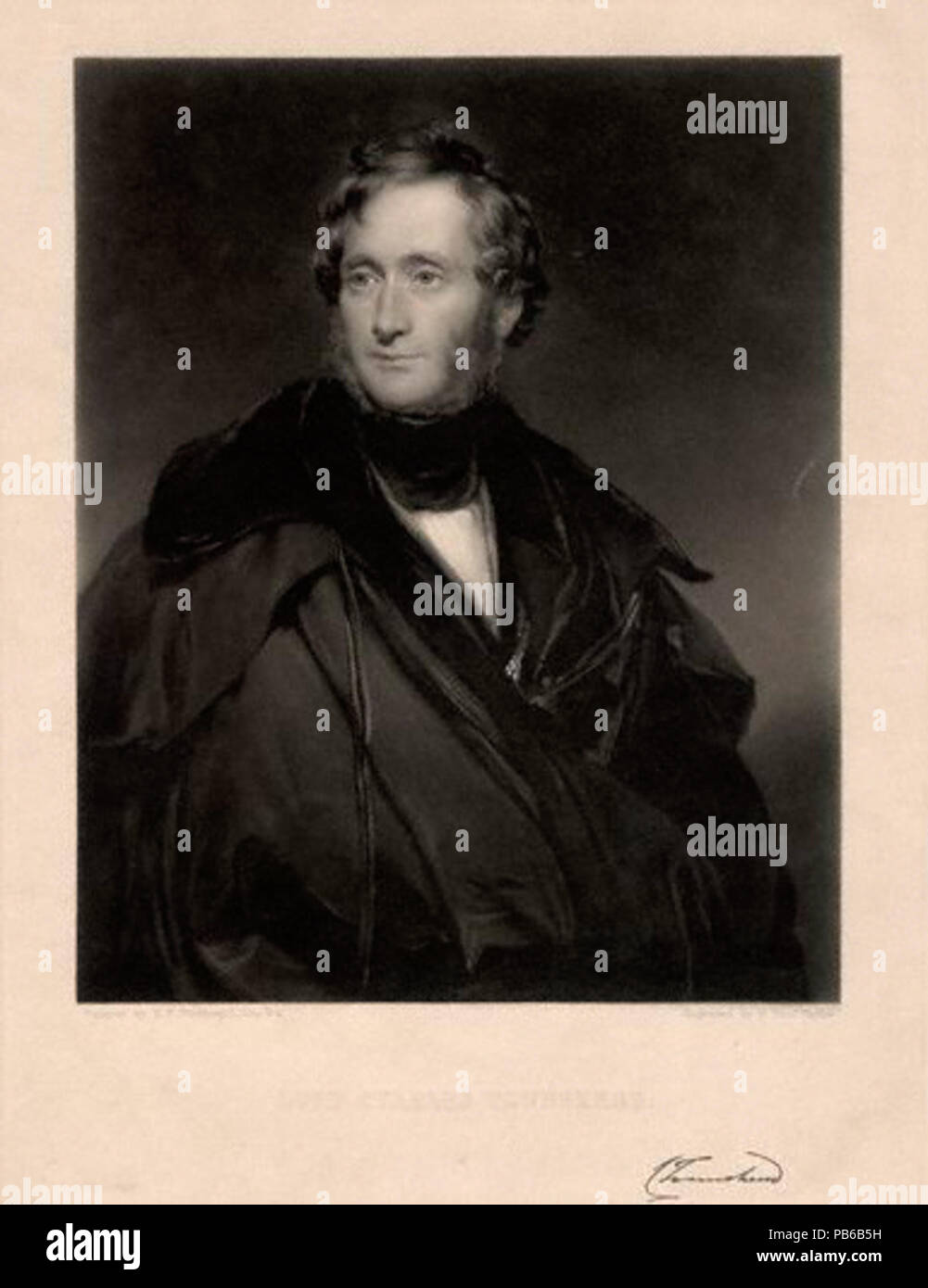 Durch; nach G.T. Payne; Henry William Pickersgill, Drucken, ausgestellt (1832) 936 Lord Charles Townshend Stockfoto