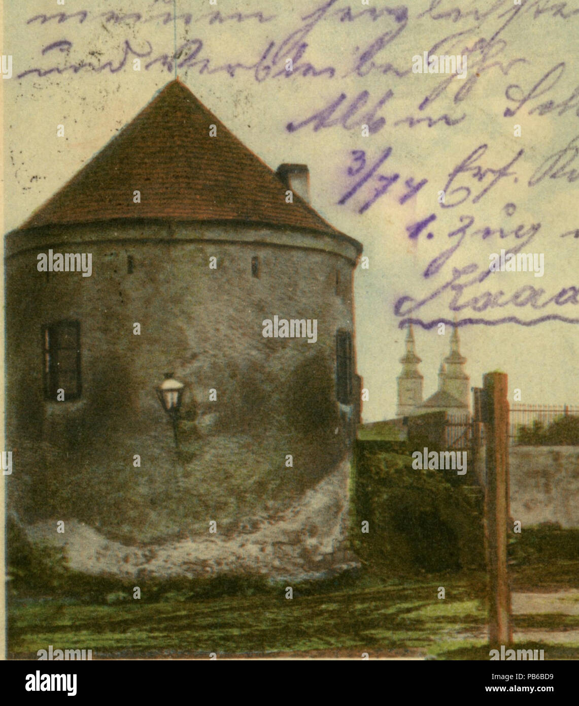 1224 Prašná Kadani věž v Stockfoto