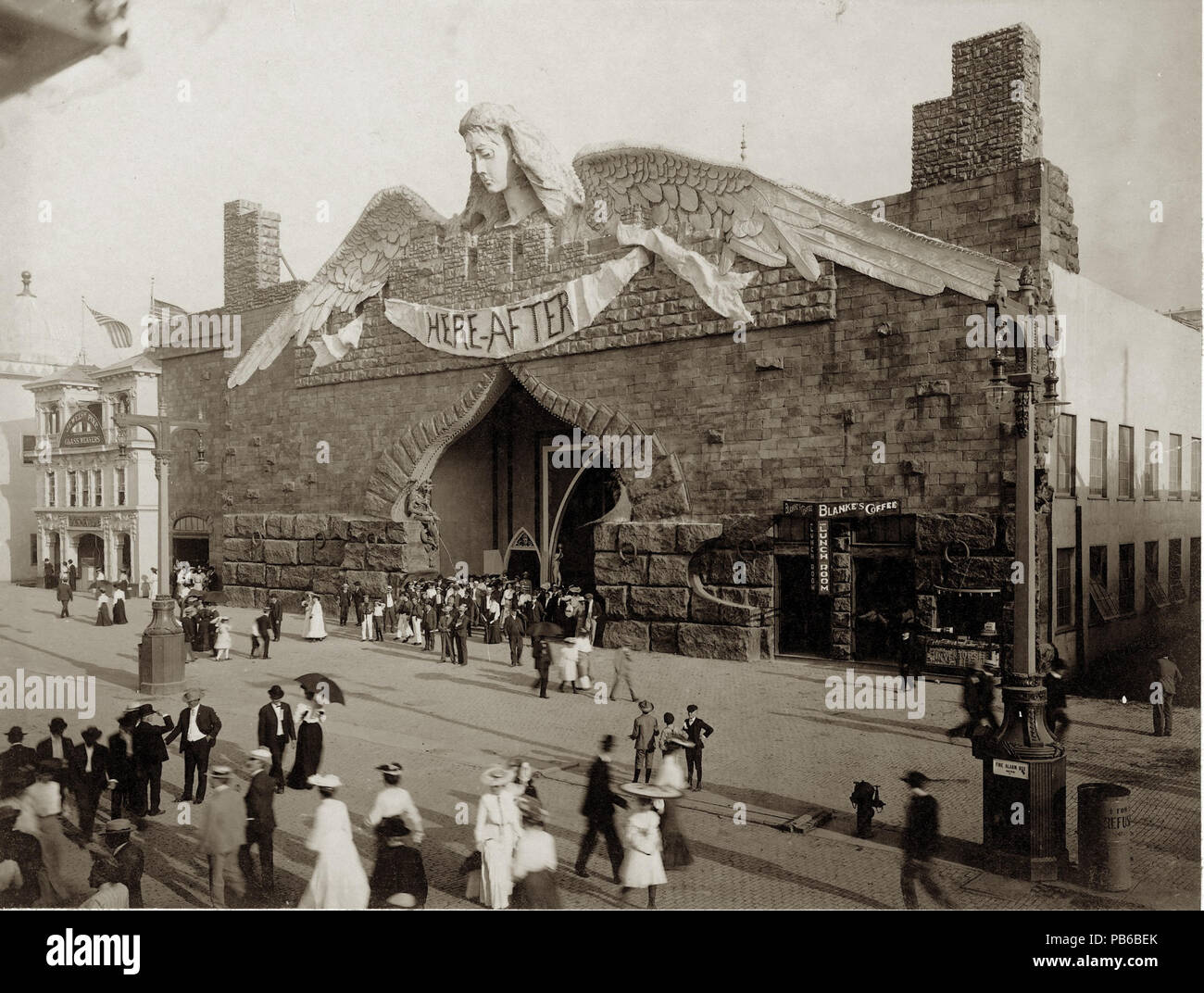 1643 Die folgenden Gebäude auf der Hecht an der World's Fair 1904 Stockfoto