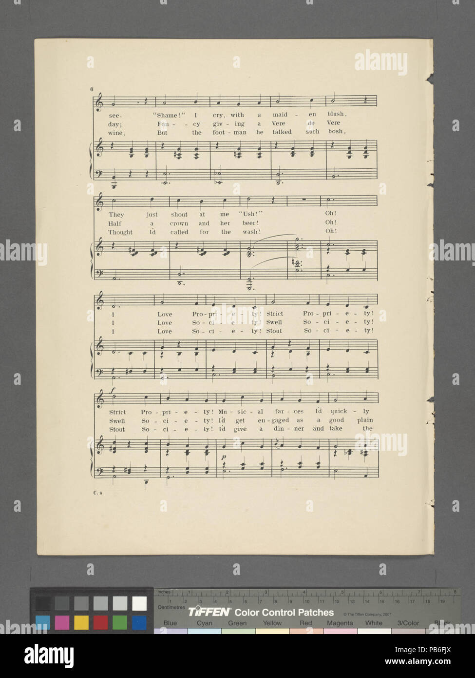 1128 Oh! Ich liebe Gesellschaft (NYPL Hades -610294-1812246) Stockfoto