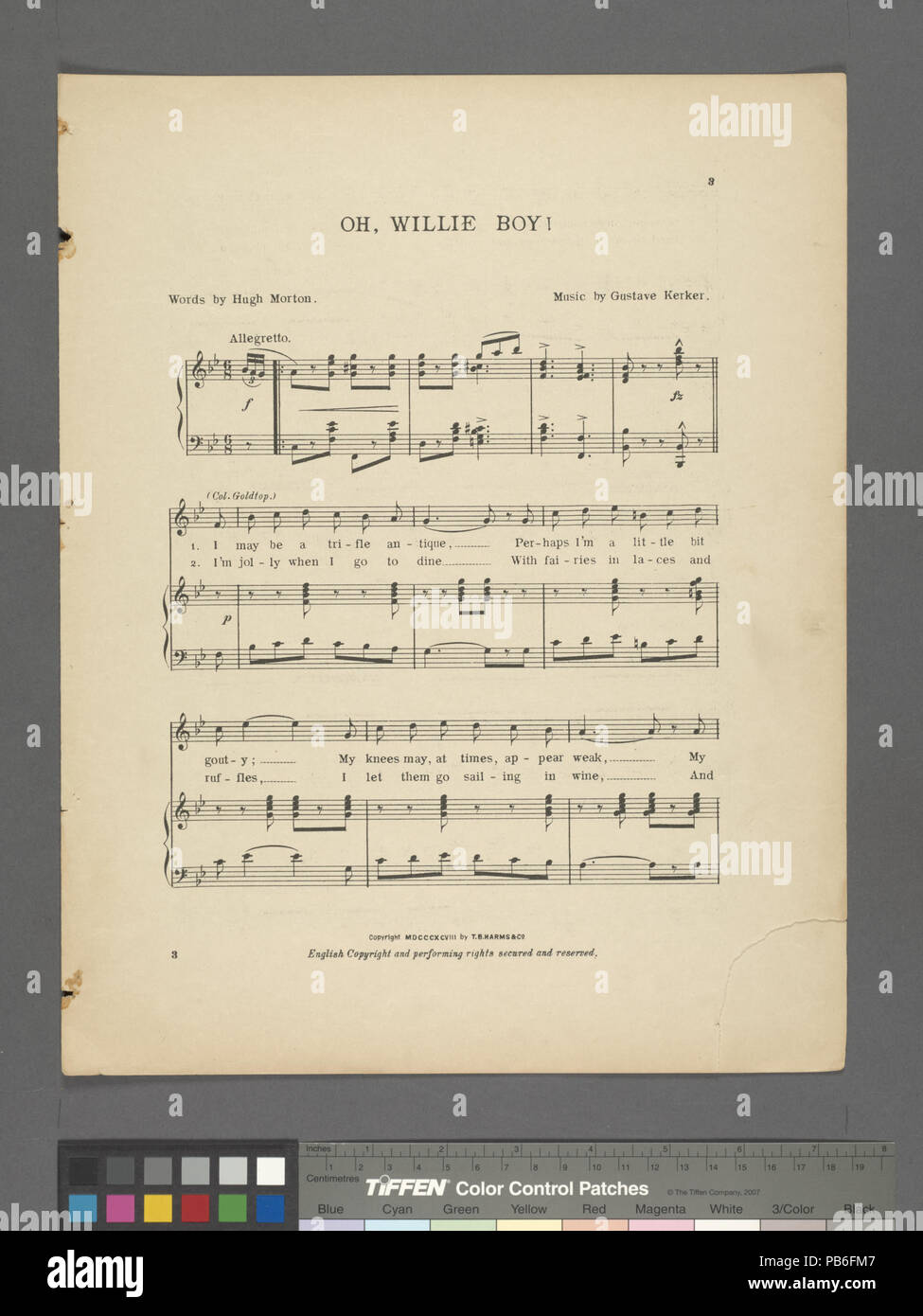 1128 Oh, Willie boy (NYPL Hades -667922-1812289) Stockfoto