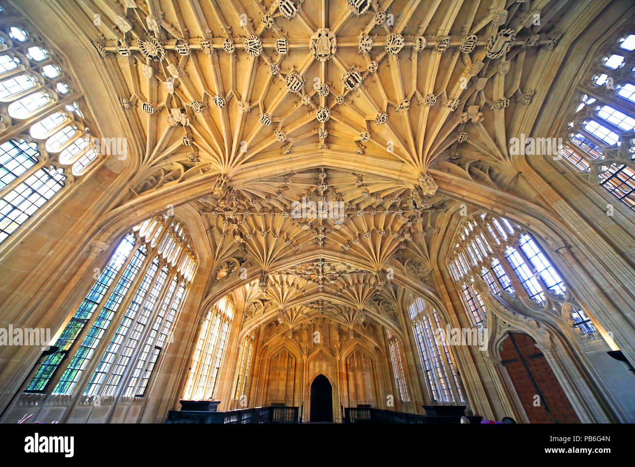 Divinity School, Bodleian Library, Broad Street, Oxford, Cottswolds, South East England, Großbritannien Stockfoto