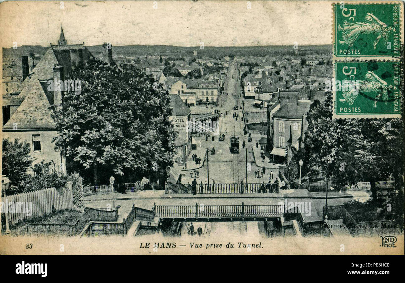 1085 ND 83 Barbier - LE MANS - Vue Prise du Tunnel Stockfoto