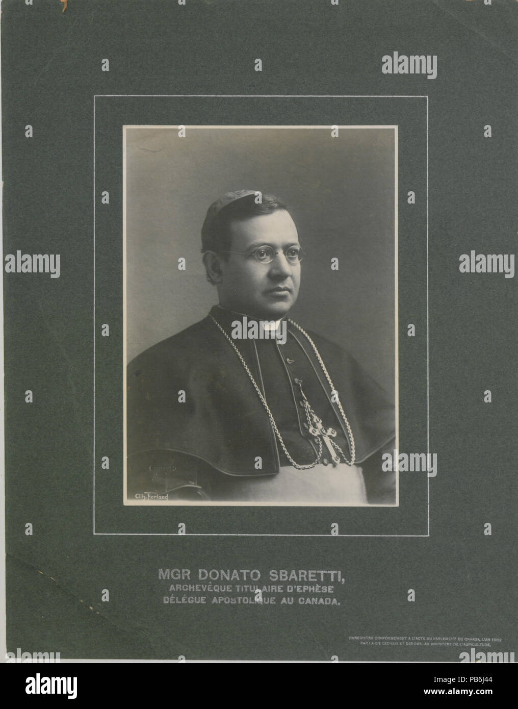 1039 Mgr Spenden Sbaretti (HS 85-10 -13671) Original Stockfoto