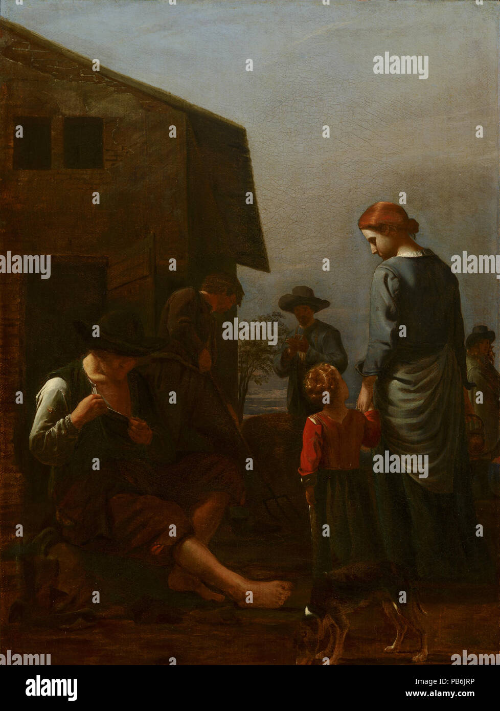 1041 Michael Sweerts-bäuerlichen Familie mit einem Mann entlausung selbst Stockfoto