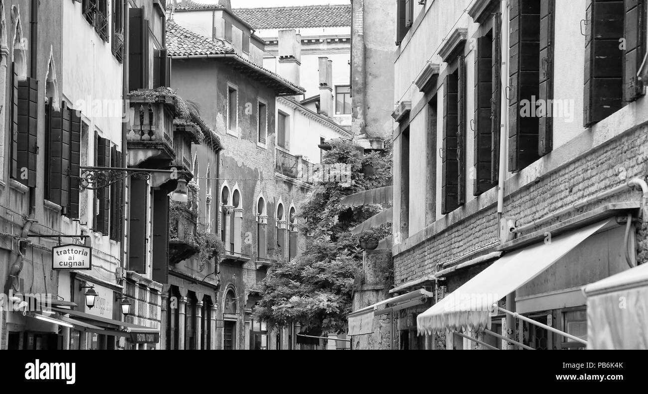 Straßen von Venedig Stockfoto