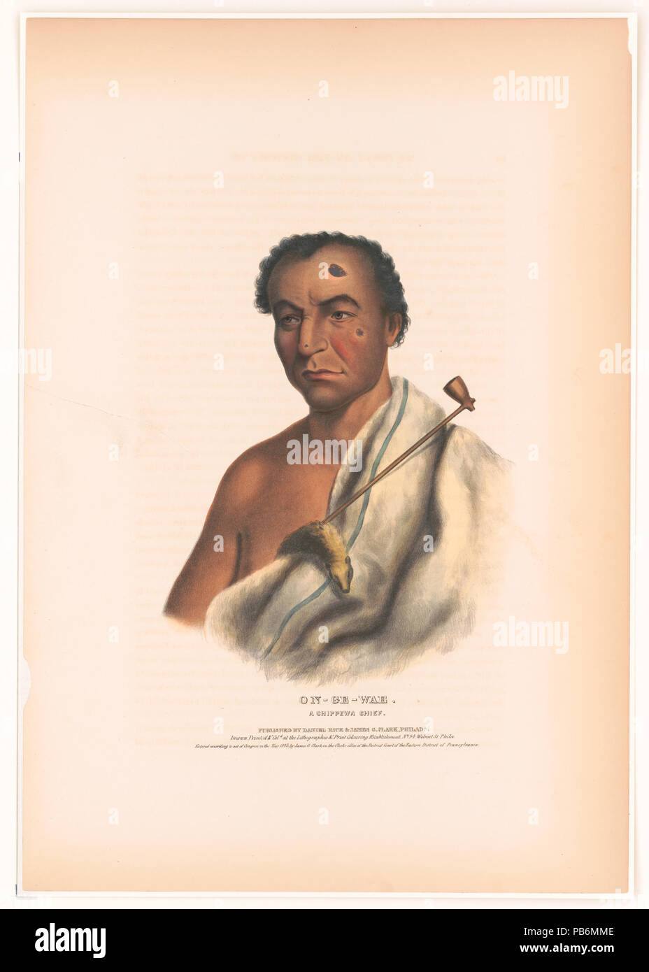 1137 Auf-ge-wae, Chippewa chief LCCN 2003670074 Stockfoto