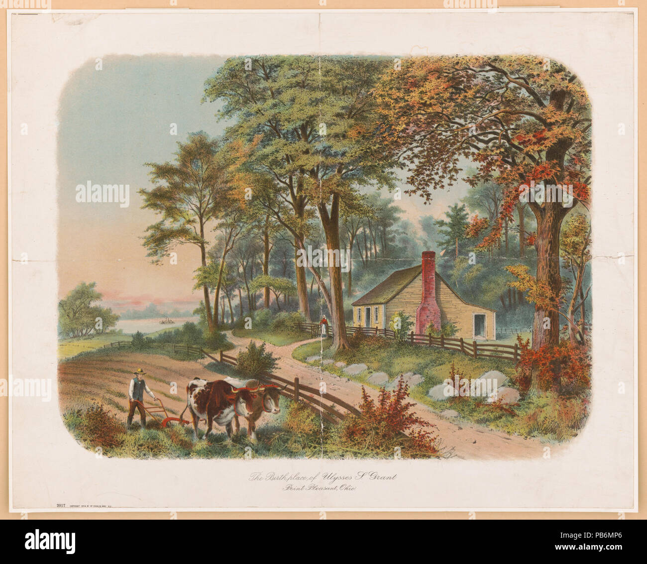 1616 der Geburtsort von Ulysses S. Grant. 1802, Ohio LCCN 2003671521 Stockfoto