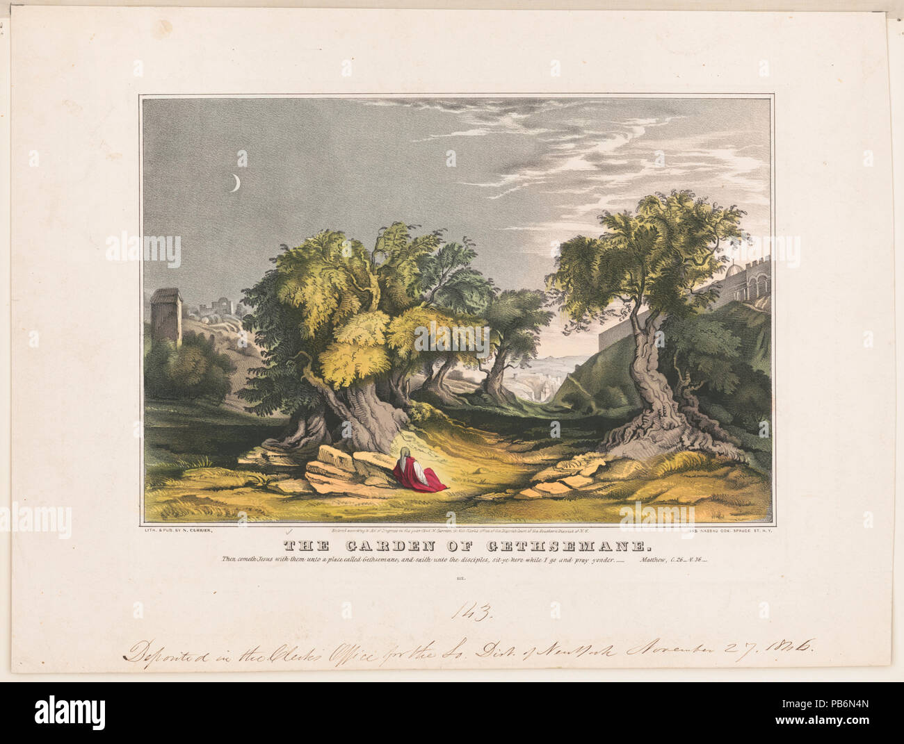 1636 Der Garten Gethsemane LCCN 2001699792 Stockfoto