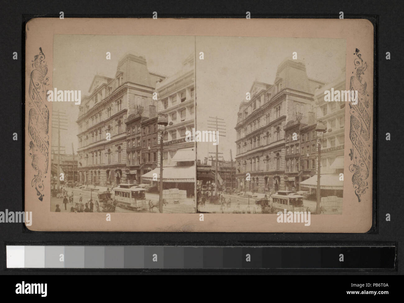 1005 Masonic Temple N Y 23 St an 6. Ave., s.e. Ecke (Nypl b 11708058 - G91 F203 019 ZF) Stockfoto