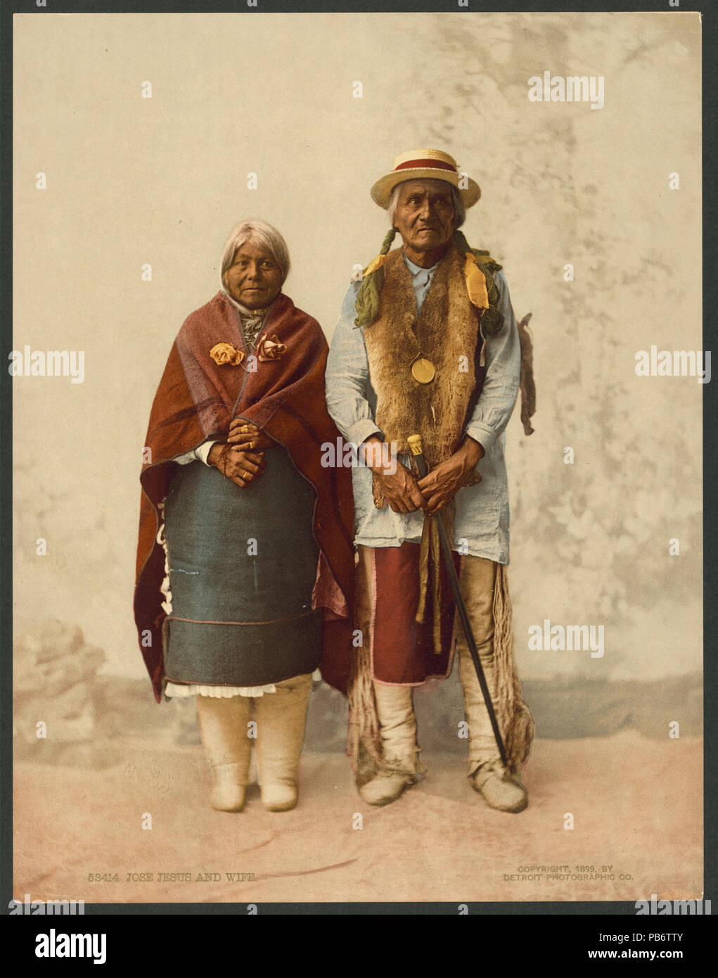 843 Jose Jesus und Frau - LCCN 2008678260 Stockfoto