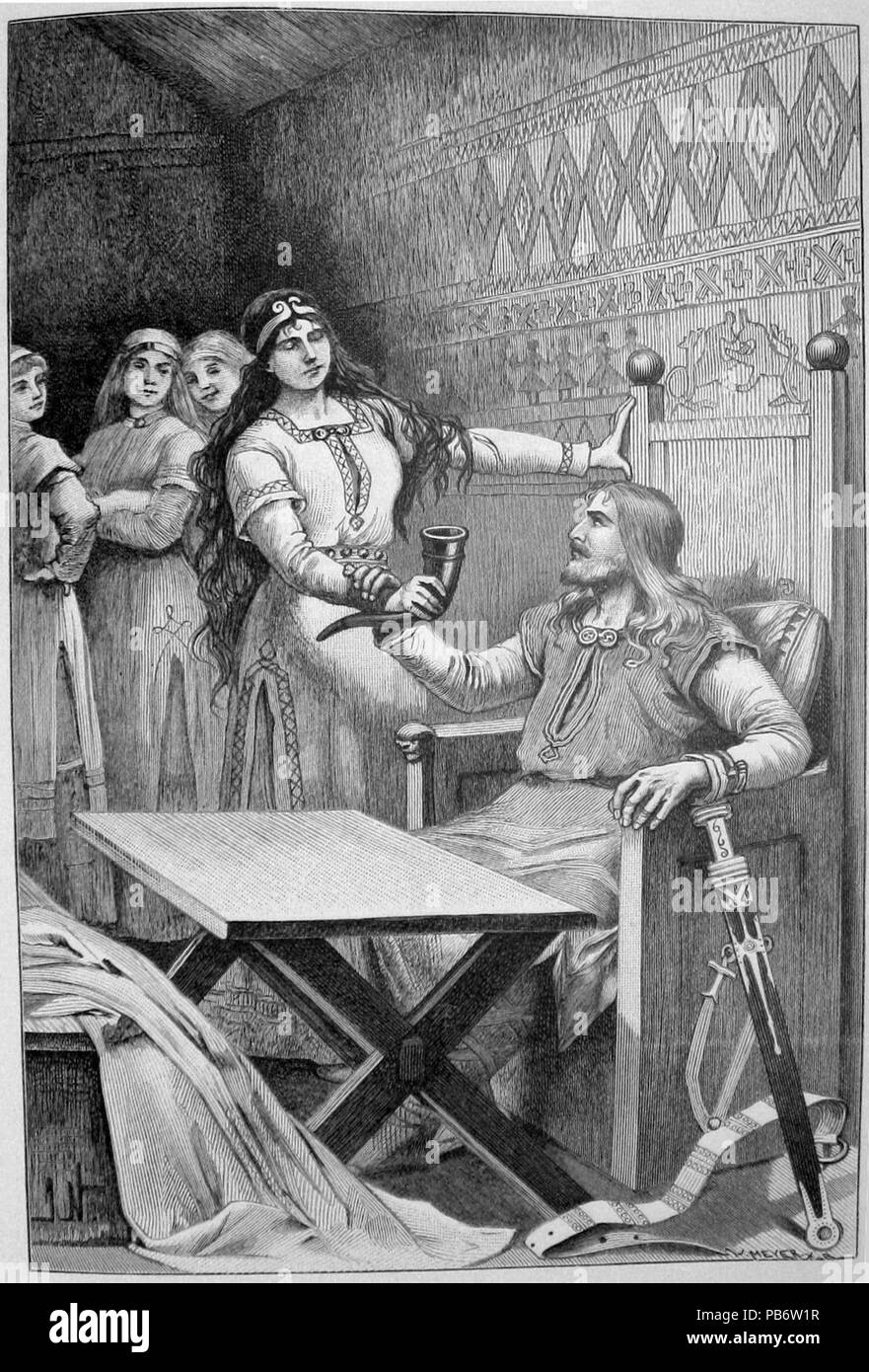 1536 Brynhild Sigurd hos Stockfoto