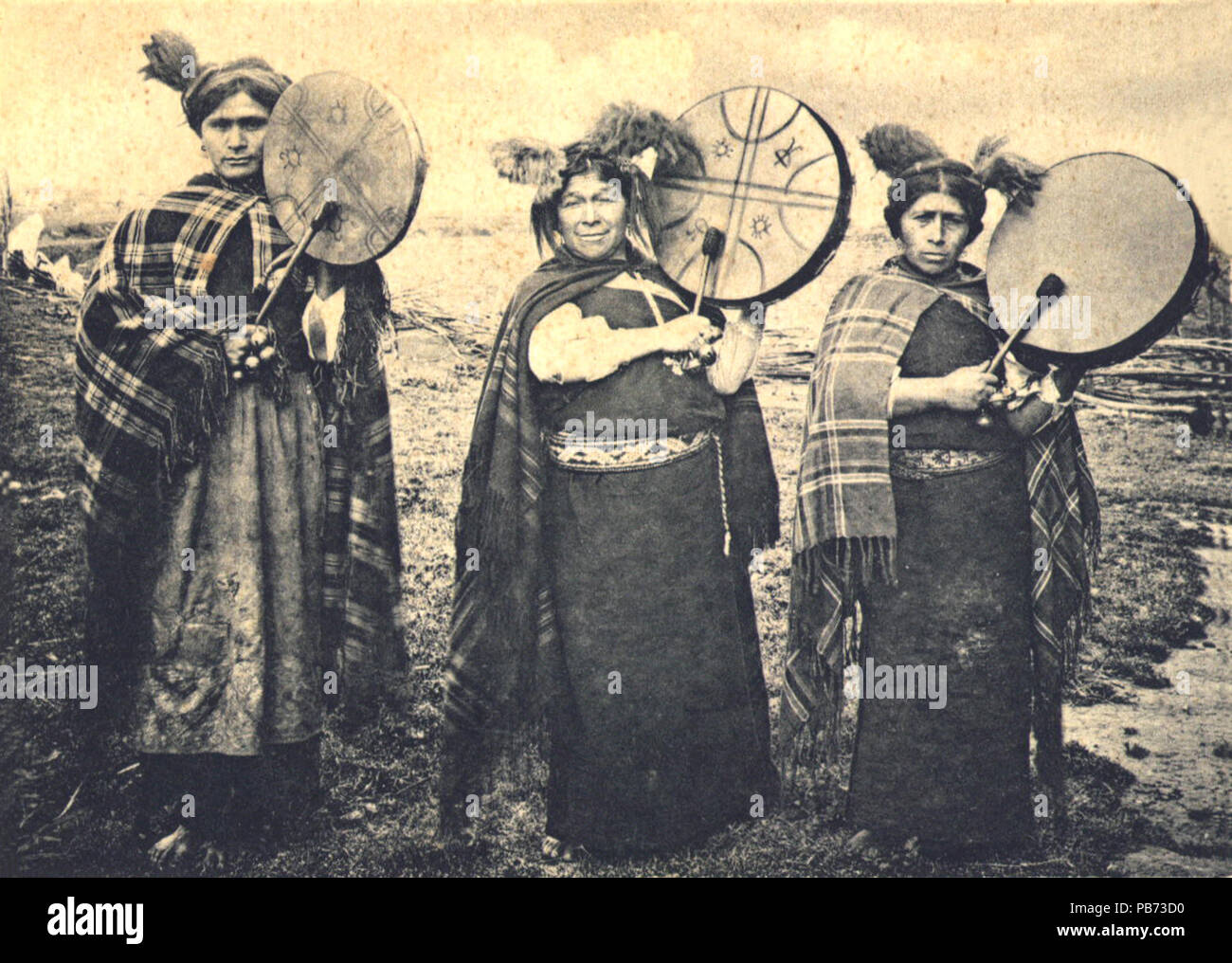 995 Mapuche Machis Stockfoto