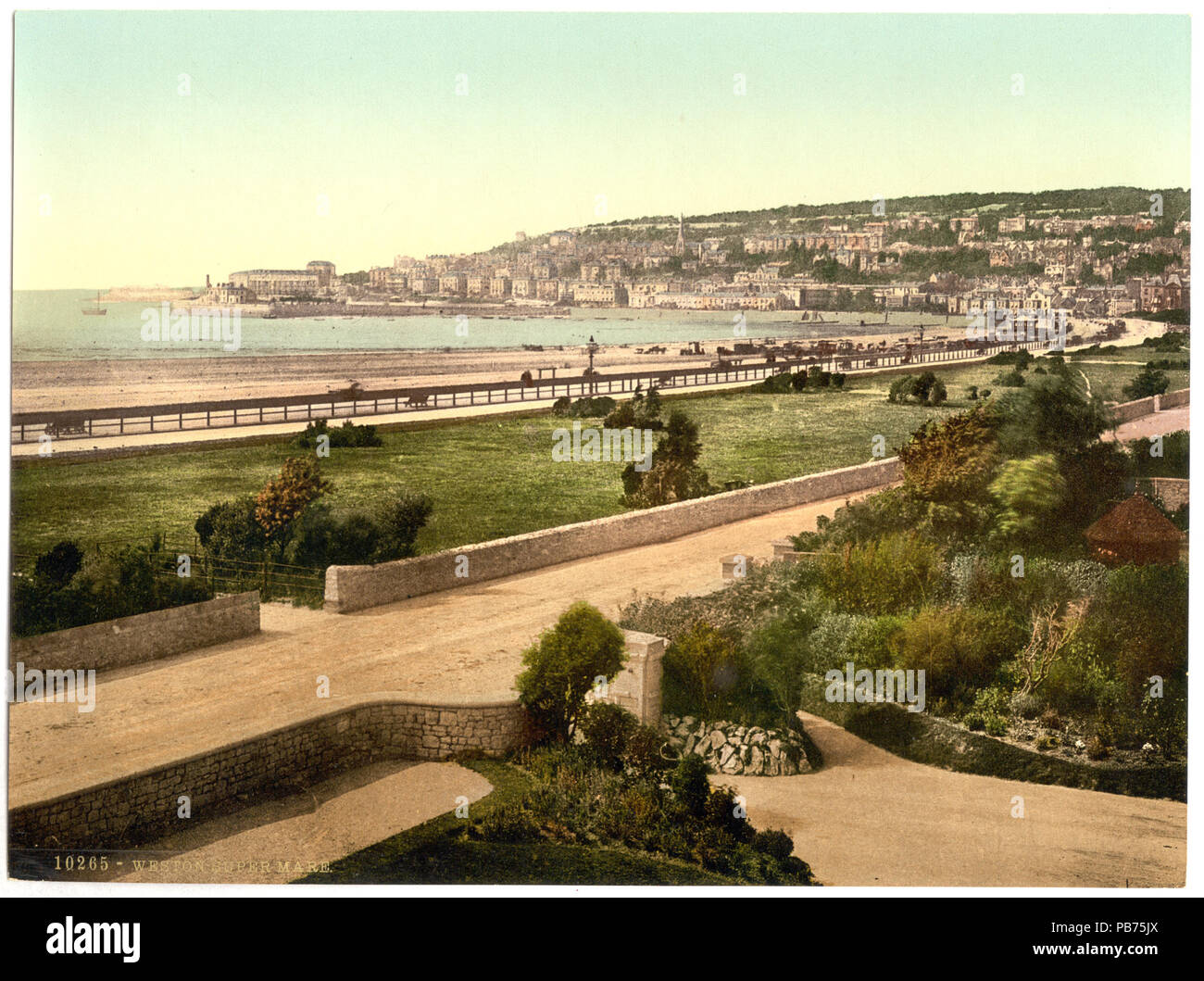 1844 Weston-super-Mare 1890 s 1. Stockfoto