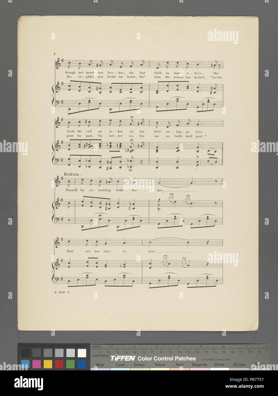 1110 keine Hochzeitsglocken für Sie (NYPL Hades -610286-1808113) Stockfoto