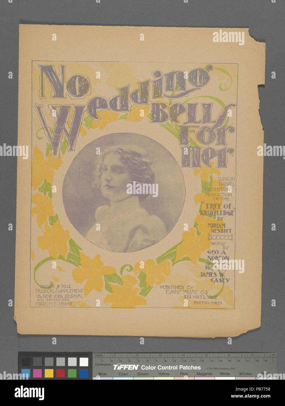 1110 keine Hochzeitsglocken für Sie (NYPL Hades -610287-1255871) Stockfoto