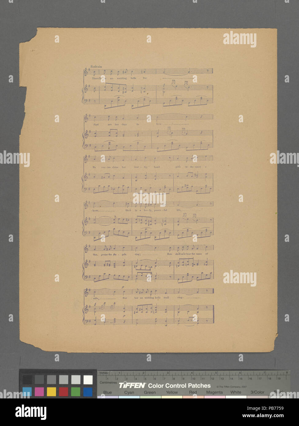 1110 keine Hochzeitsglocken für Sie (NYPL Hades -610287-1808671) Stockfoto