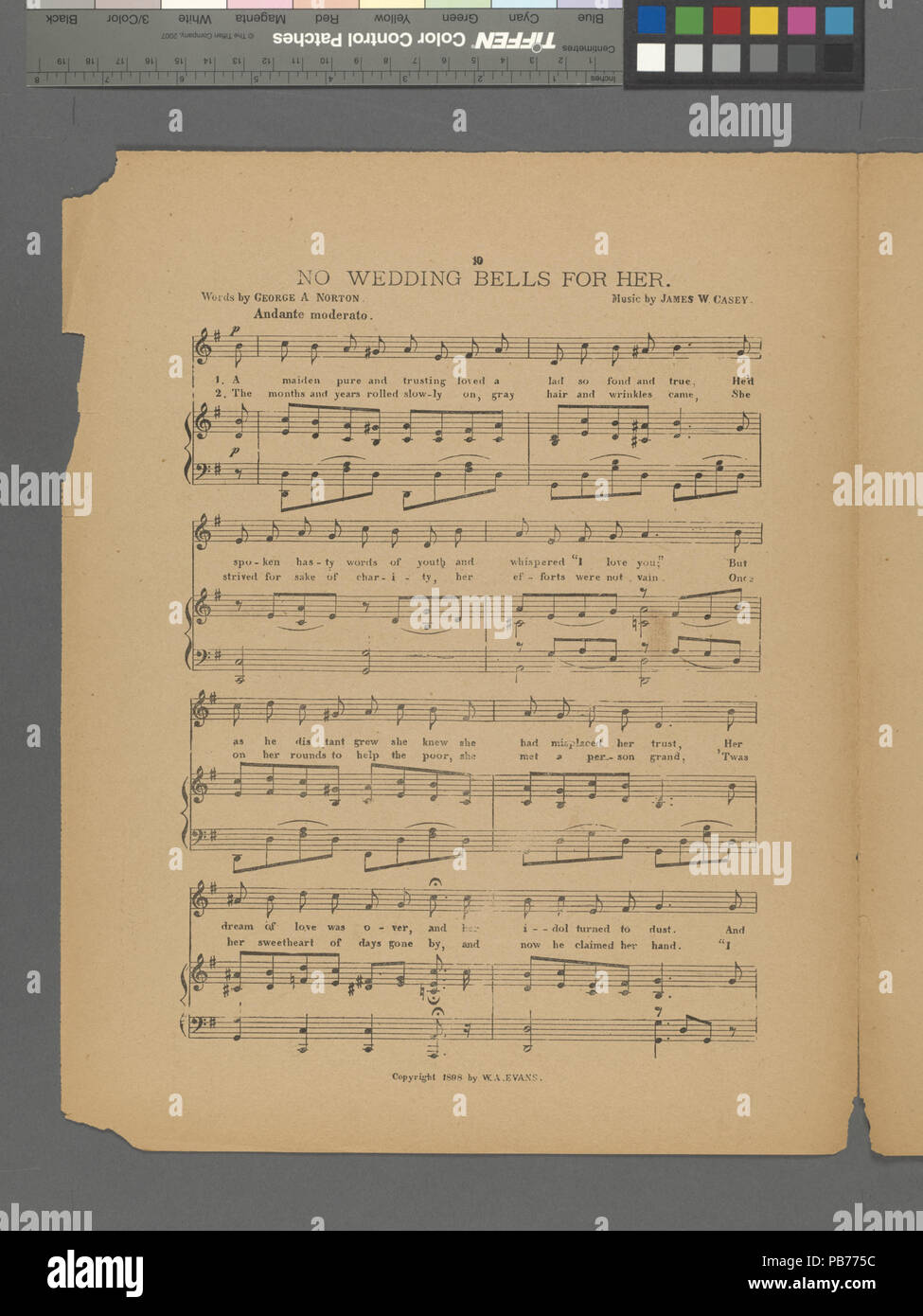 1110 keine Hochzeitsglocken für Sie (NYPL Hades -610287-1808669) Stockfoto