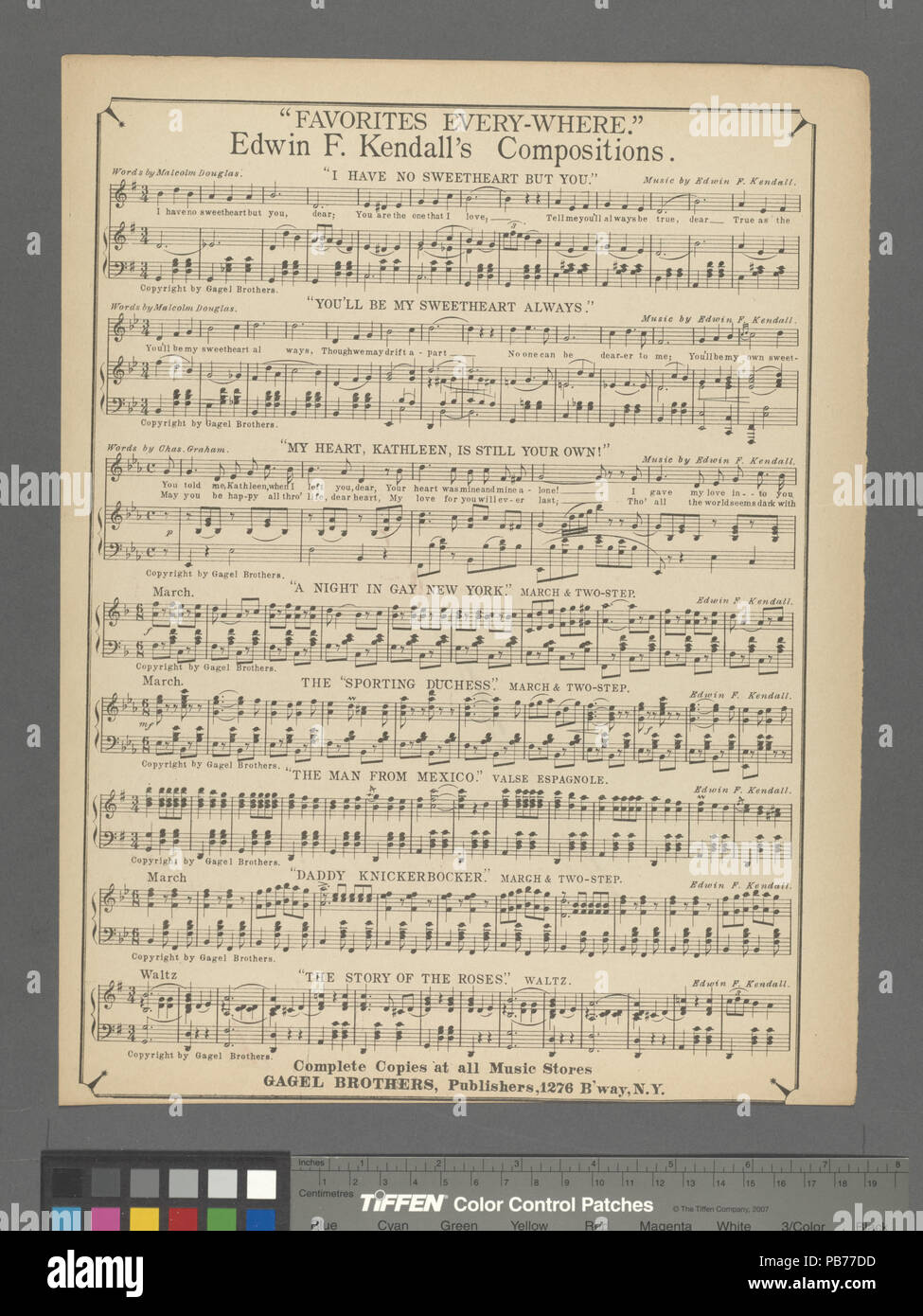 1075 mein Herz, Kathleen, ist immer noch die eigene (NYPL Hades -464580-1711965) Stockfoto