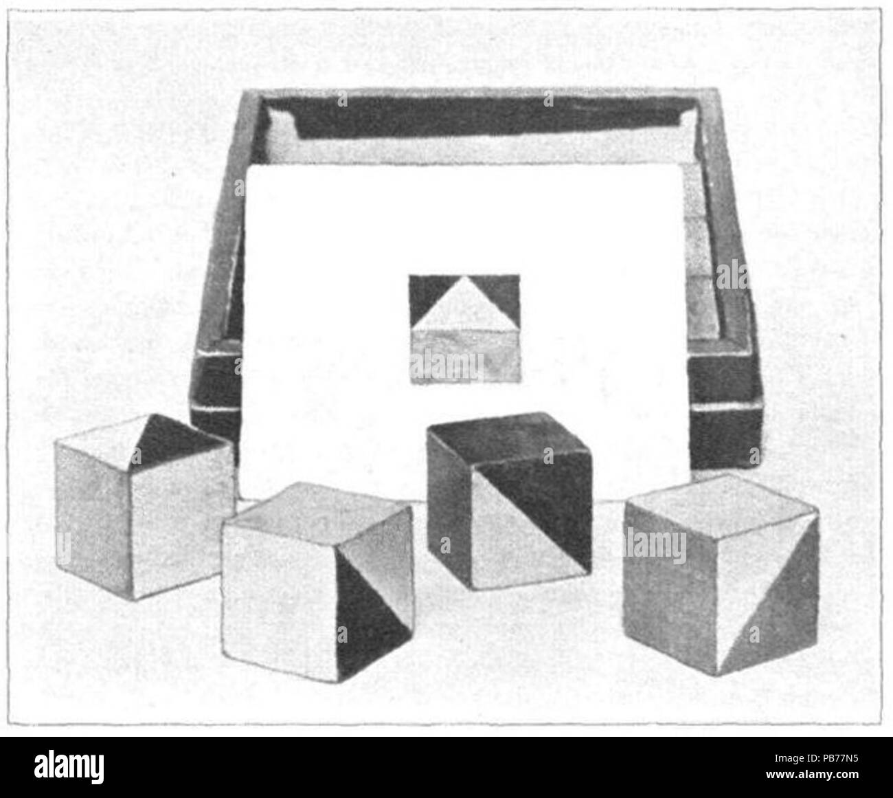 865 Kohs Block Design Test - Abbildung 1 Stockfoto