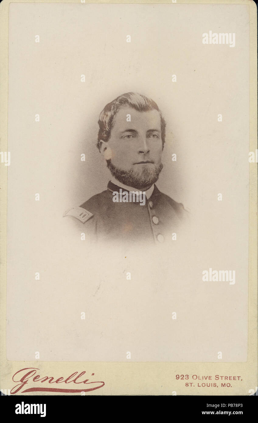 835 John B. Brandt, Kapitän, 114 Ohio Infanterie (Union) Stockfoto
