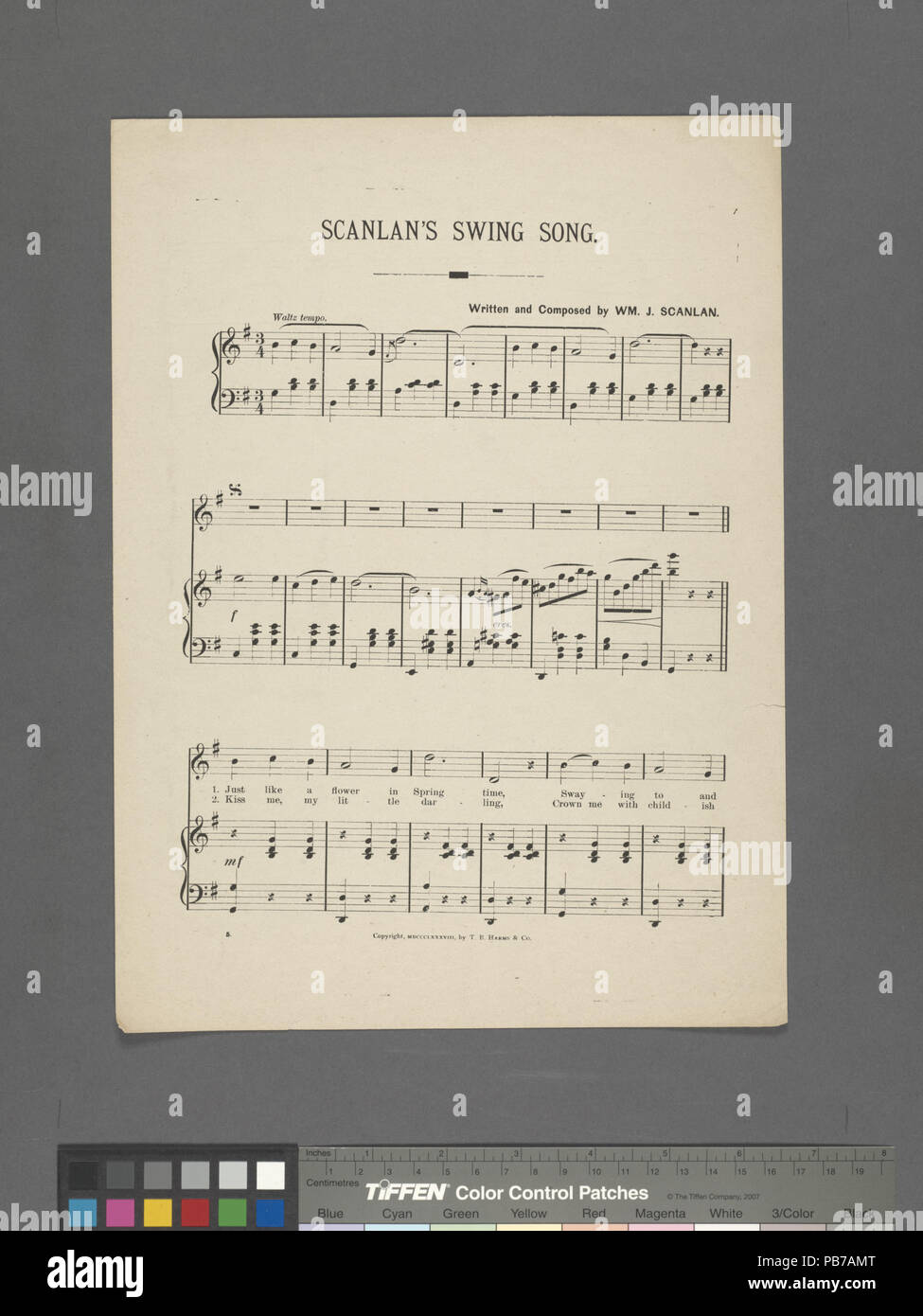 1293 Scanlan's Swing Song (NYPL Hades -610263-1813999) Stockfoto
