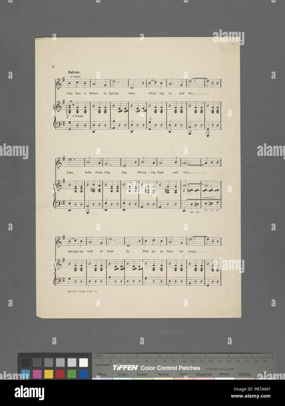 1293 Scanlan's Swing Song (NYPL Hades -610263-1814002) Stockfoto
