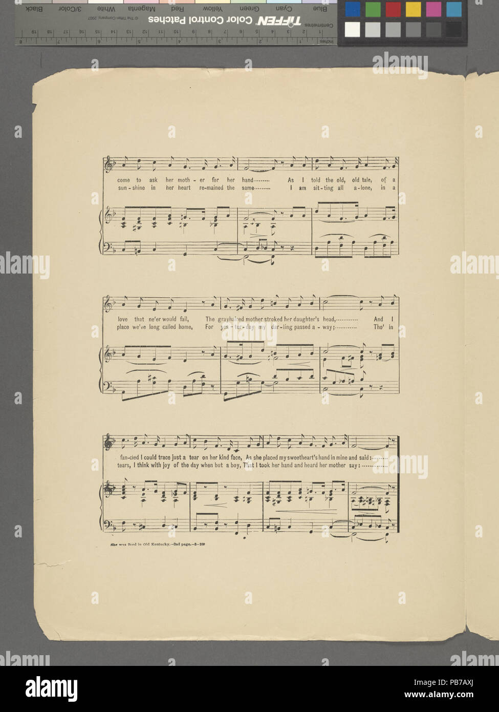 1313, die Sie in alten Kentucky gezüchtet wurde (NYPL Hades -610205-1815779) Stockfoto