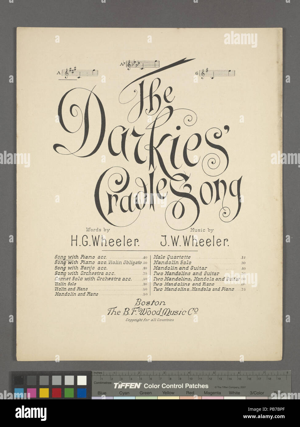 1627 Die darkies Cradle Song (NYPL Hades -449142-1157329) Stockfoto