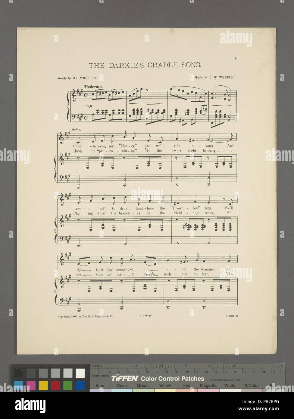 1627 Die darkies Cradle Song (NYPL Hades -449142-1690596) Stockfoto