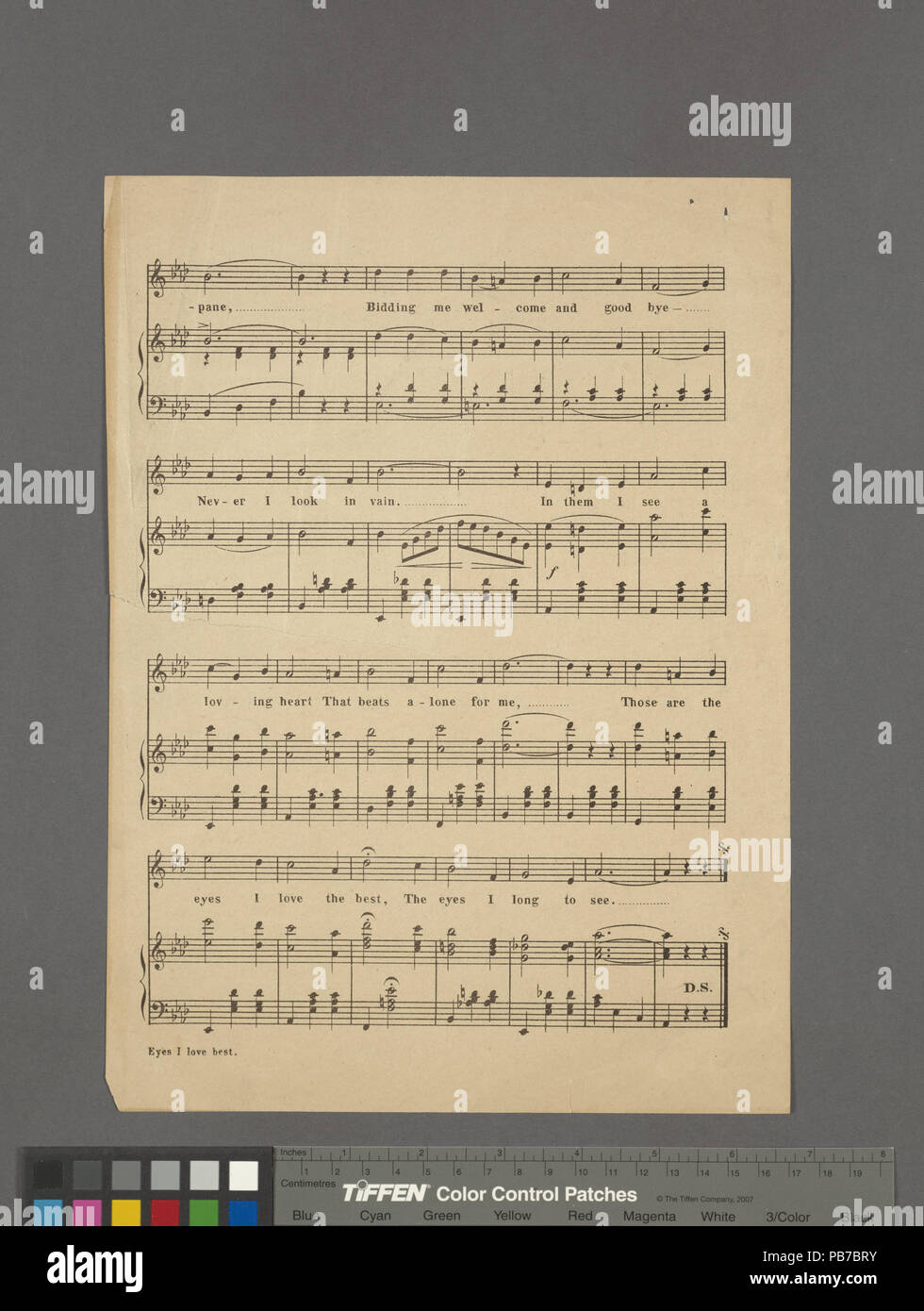 1632 Die Augen, dass ich der beste Liebe (NYPL Hades -449158-1690791) Stockfoto